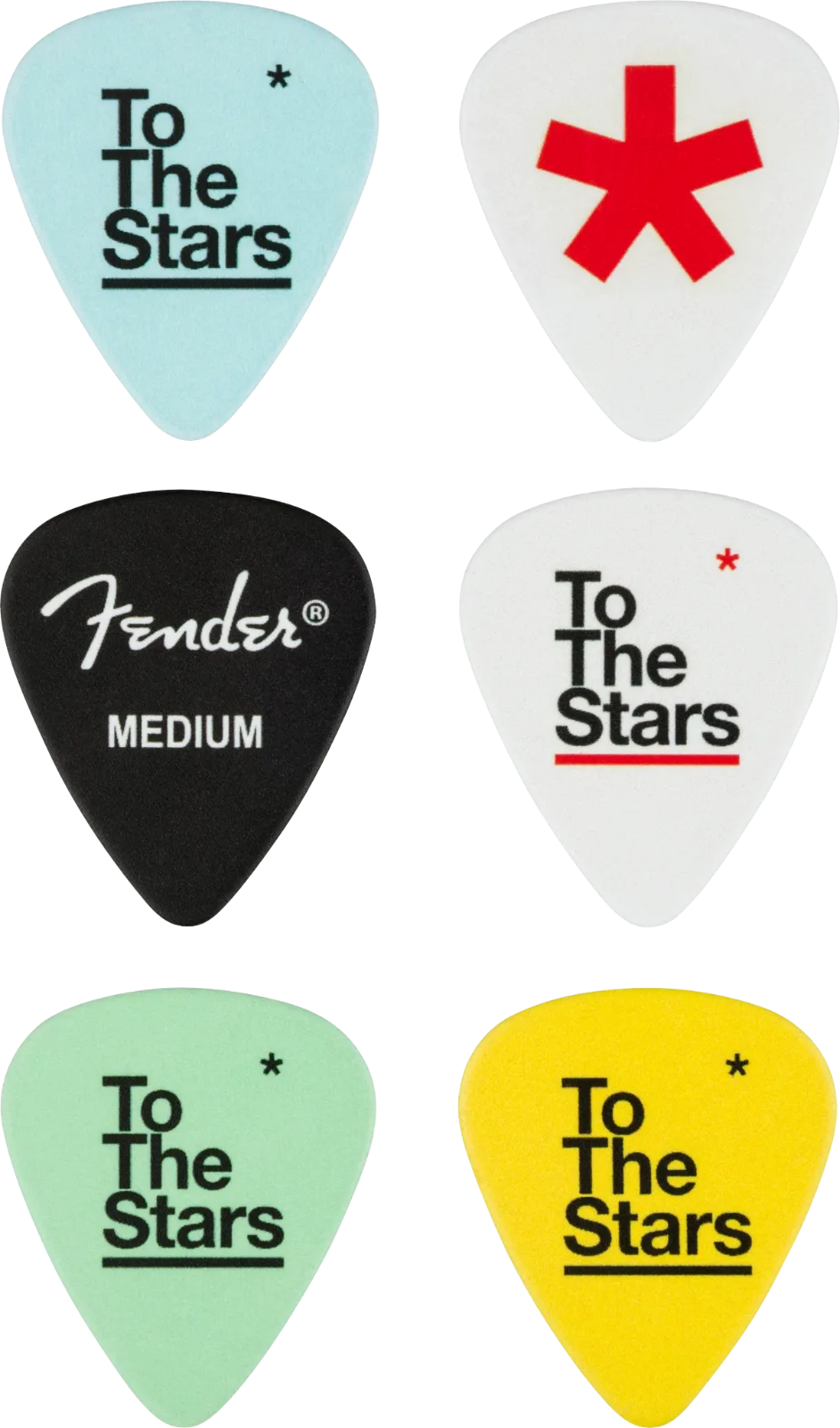 Fender Tom DeLonge 351 Celluloid Picks (6) · Plettri · R&D Sound Lugano