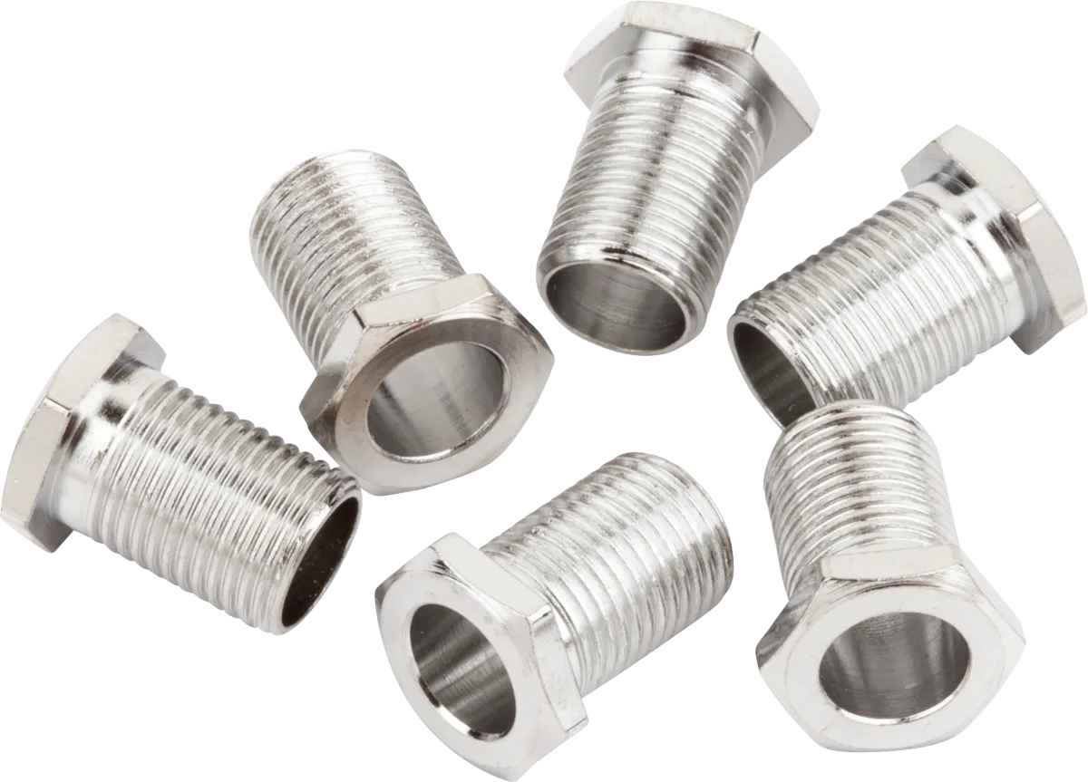 Fender Tuning Machine Bushings - American Deluxe/American Series Guitars — Chrome (6) · Meccaniche · R&D Sound Lugano