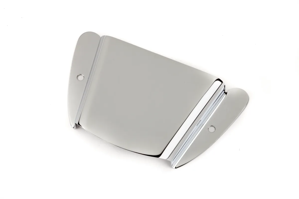 Fender Vintage-Style '51 Precision Bass Bridge Cover, Chrome · Ponti e componenti · R&D Sound Lugano