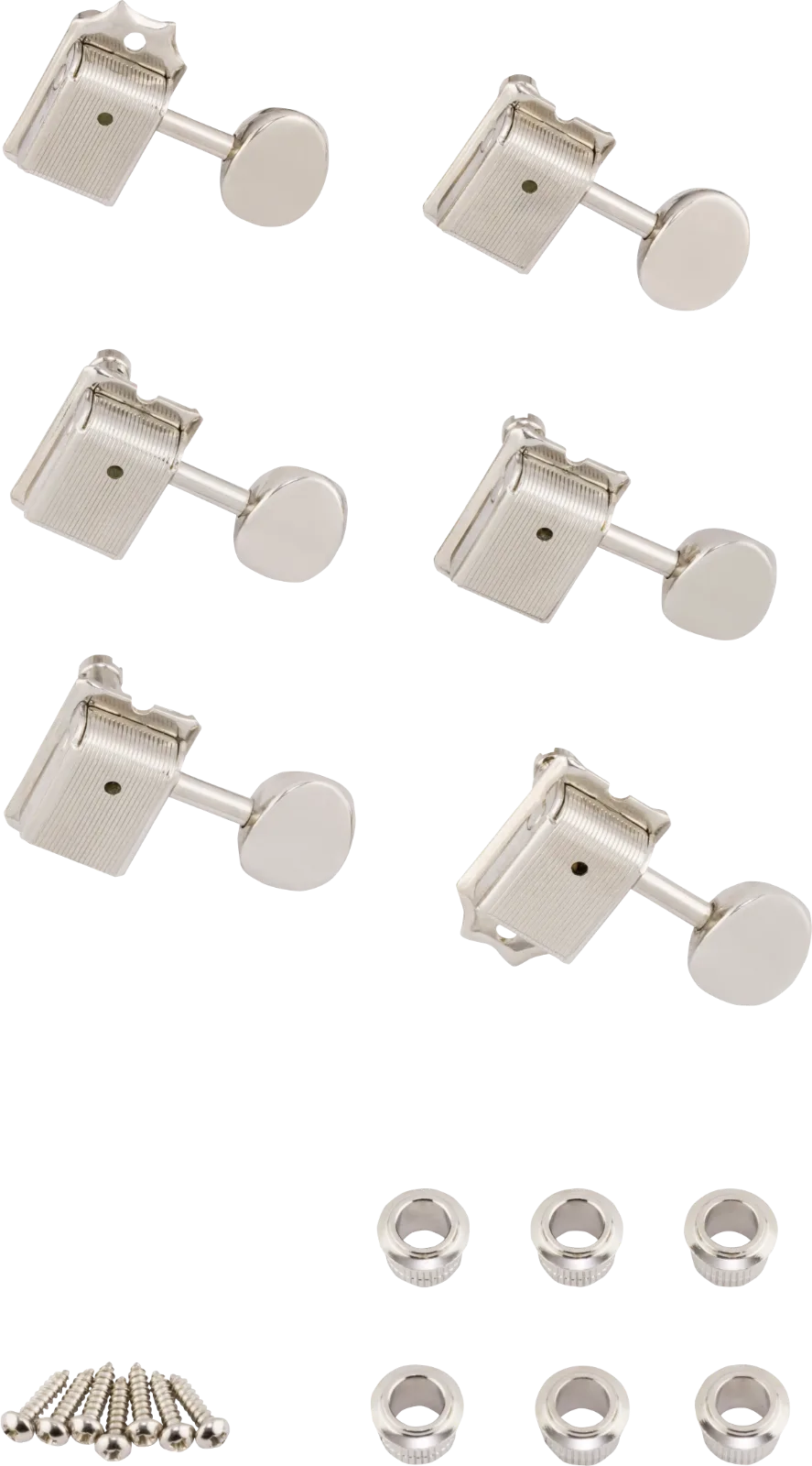 Fender Vintage-Style Locking Guitar Tuning Machine Set — Vintage Locking Tuning Machines with Bushings · Meccaniche · R&D Sound Lugano