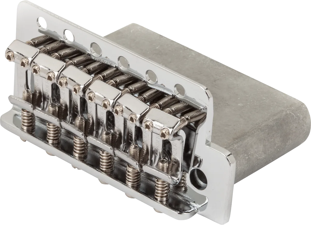 Fender Vintage-Style Standard Series Stratocaster Tremolo Assemblies — Vintage-Style Standard Series Strat Tremolo Assembly ('06-Present), Chrome · Ponti e componenti · R&D Sound Lugano