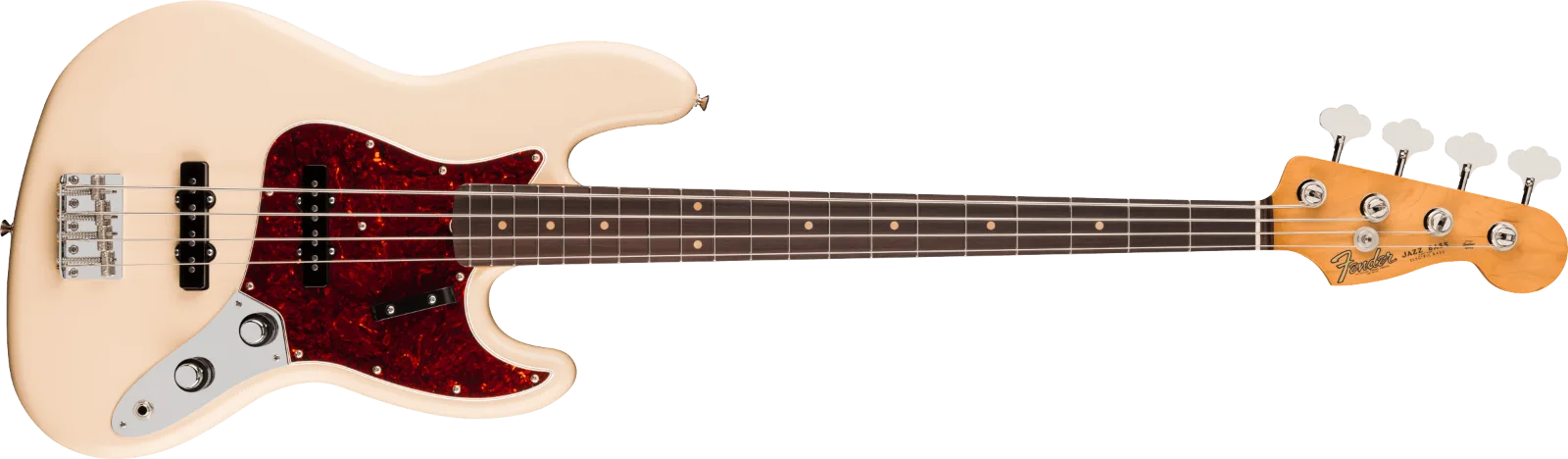Fender Vintera III Early '60s Jazz Bass — Rosewood Fingerboard, Olympic White · Bassi elettrici · R&D Sound Lugano