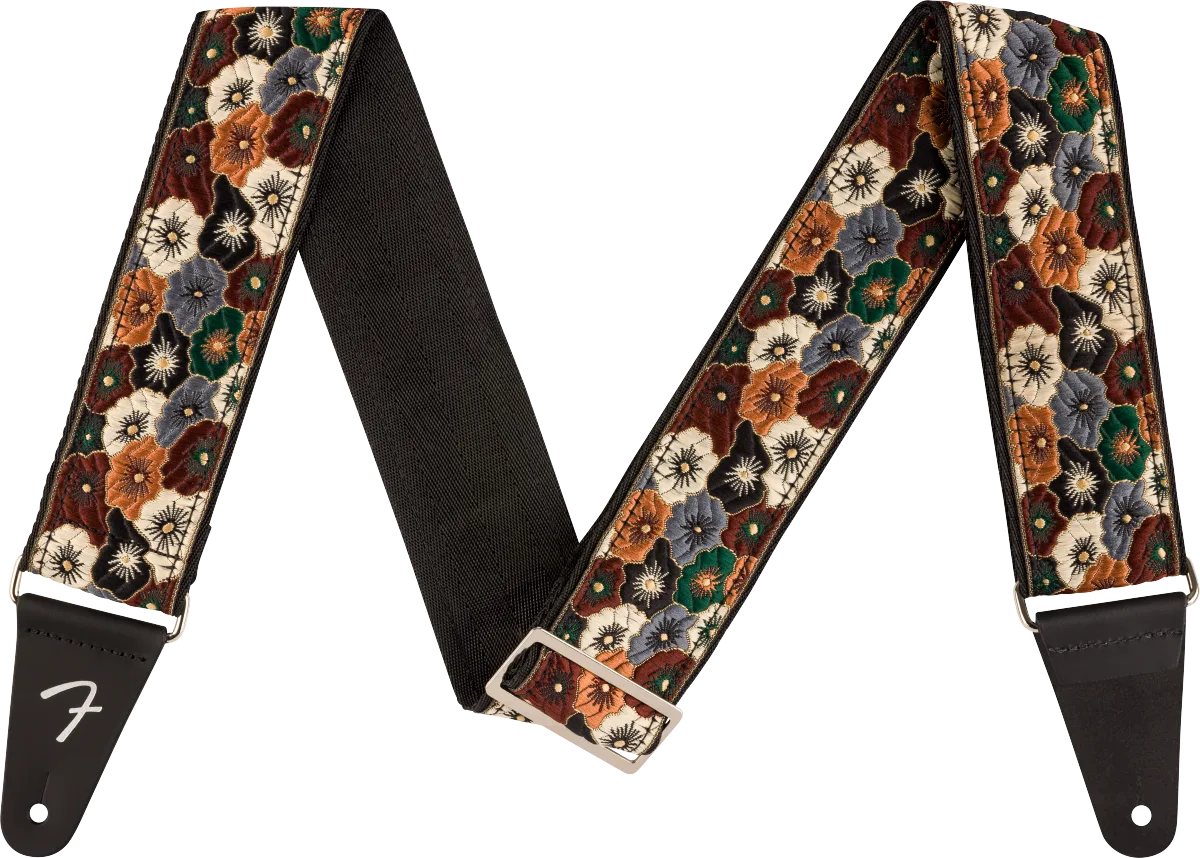 Fender Wild Bloom Strap — Brown, 2" · Tracolle e cinghie · R&D Sound Lugano