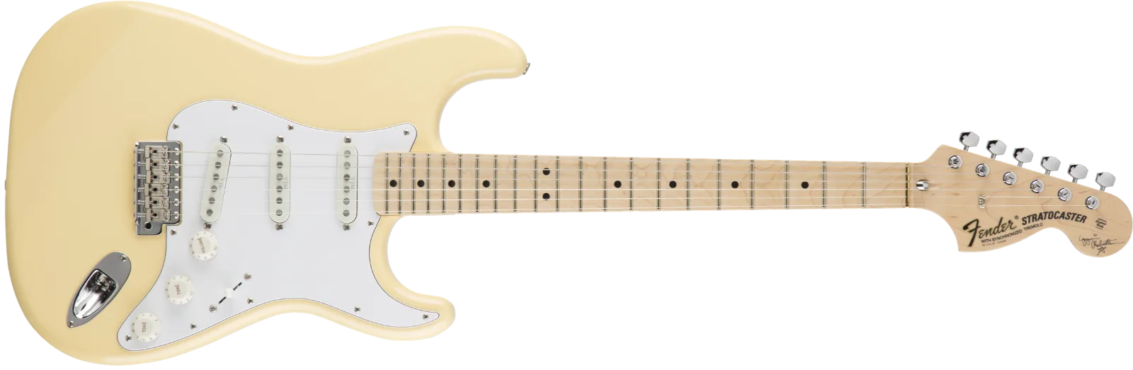 Fender Yngwie Malmsteen Strat — ocaster, Scalloped Maple Fingerboard, Vintage White · Chitarre elettriche · R&D Sound Lugano