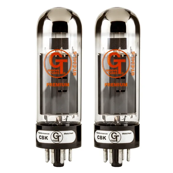 Groove Tubes GT EL34 Tubes — Groove Tubes GT-E34LS MED DUET · Ricambi per amplificatori · R&D Sound Lugano