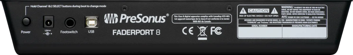 PreSonus FaderPort 8 DAW Controller — FaderPort 8 Production Controller, Black, 220-240 UK · Audio e recording · R&D Sound Lugano
