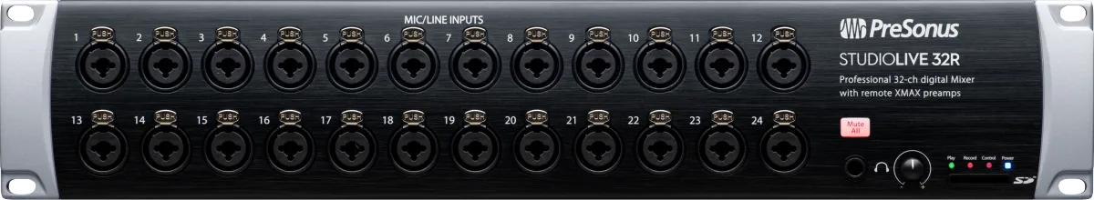PreSonus StudioLive 32R Digital Rack Mixer — Black, UK · Audio e recording · R&D Sound Lugano