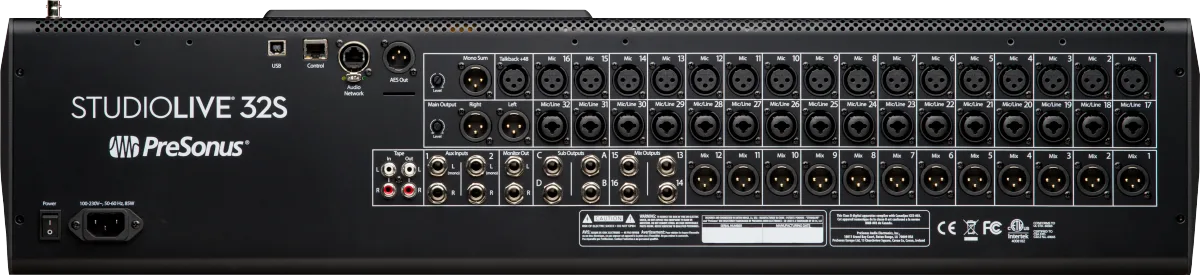 PreSonus StudioLive 32S Digital Console Mixer — Gray, UK · Audio e recording · R&D Sound Lugano