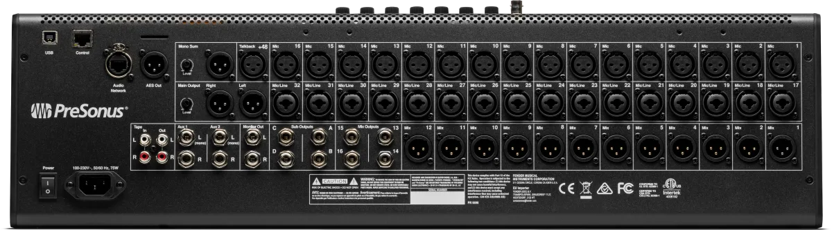 PreSonus StudioLive SE 24 Digital Console Mixer — Black, UK · Audio e recording · R&D Sound Lugano
