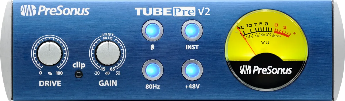 PreSonus TubePre V2 — Blue, 220-240V EU · Audio e recording · R&D Sound Lugano
