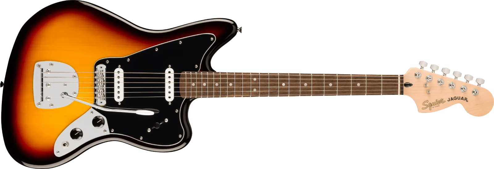 Squier Affinity Series Jaguar — Laurel Fingerboard, Black Pickguard, 3-Color Sunburst · Chitarre elettriche · R&D Sound Lugano