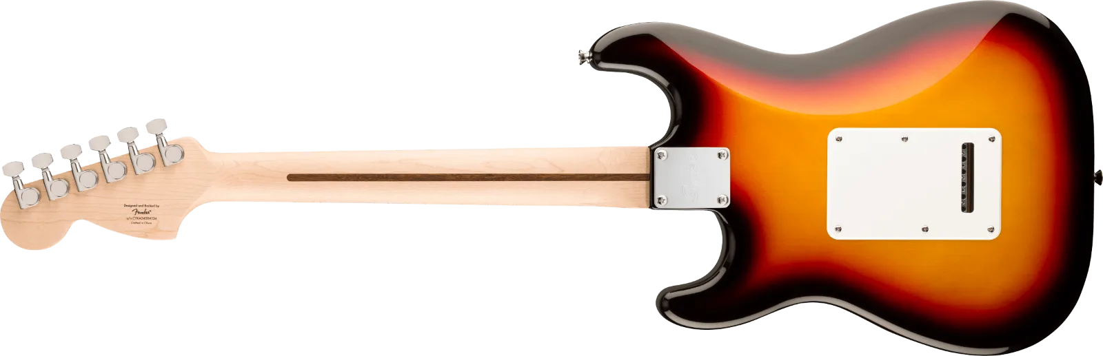 Squier Affinity Series Stratocaster Junior HSS — Laurel Fingerboard, White Pickguard, 3-Color Sunburst · Chitarre elettriche · R&D Sound Lugano