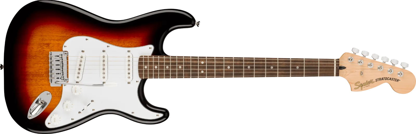 Squier Affinity Series Stratocaster — Laurel Fingerboard, White Pickguard, 3-Color Sunburst · Chitarre elettriche · R&D Sound Lugano