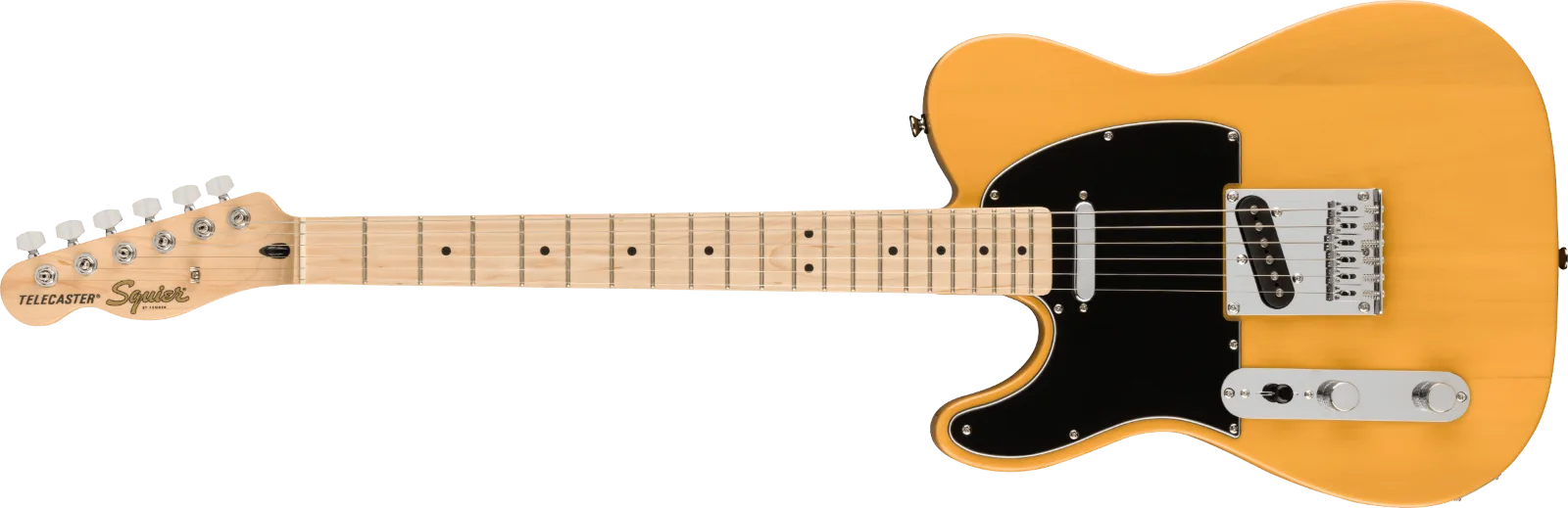 Squier Affinity Series Telecaster Left-Handed — Maple Fingerboard, Black Pickguard, Butterscotch Blonde · Chitarre elettriche · R&D Sound Lugano