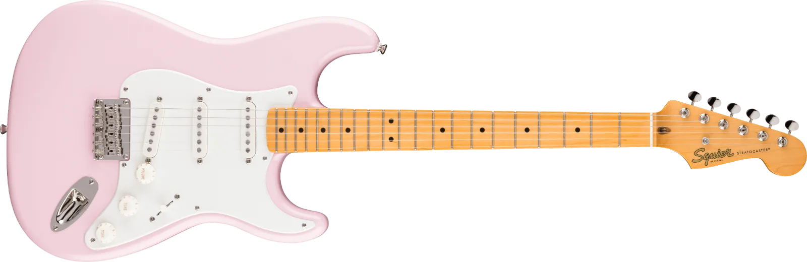 Squier Classic Vibe '50s Stratocaster HT — Maple Fingerboard, Parchment Pickguard, Shell Pink · Chitarre elettriche · R&D Sound Lugano