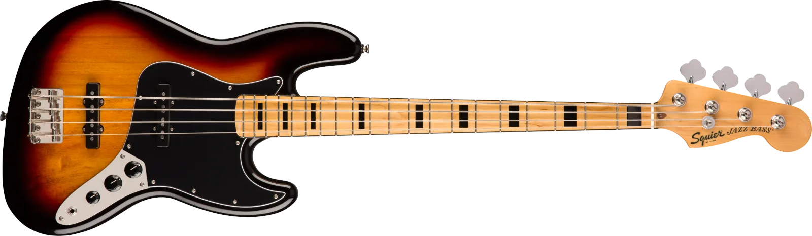 Squier Classic Vibe '70s Jazz Bass — Maple Fingerboard, 3-Color Sunburst · Bassi elettrici · R&D Sound Lugano