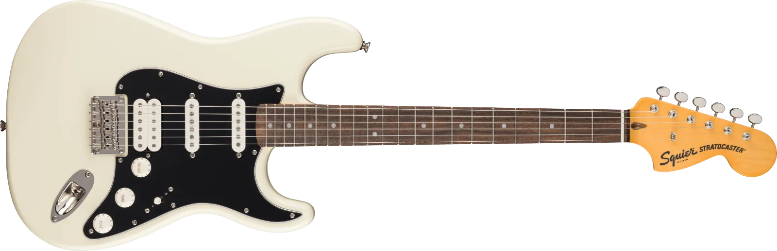 Squier Classic Vibe '70s Stratocaster HT HSS — Laurel Fingerboard, Black Pickguard, Olympic White · Chitarre elettriche · R&D Sound Lugano