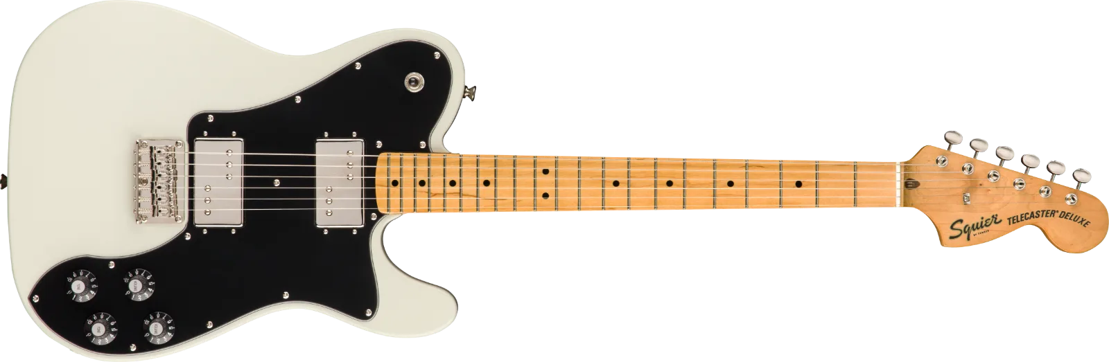 Squier Classic Vibe '70s Telecaster Deluxe — Maple Fingerboard, Olympic White · Chitarre elettriche · R&D Sound Lugano