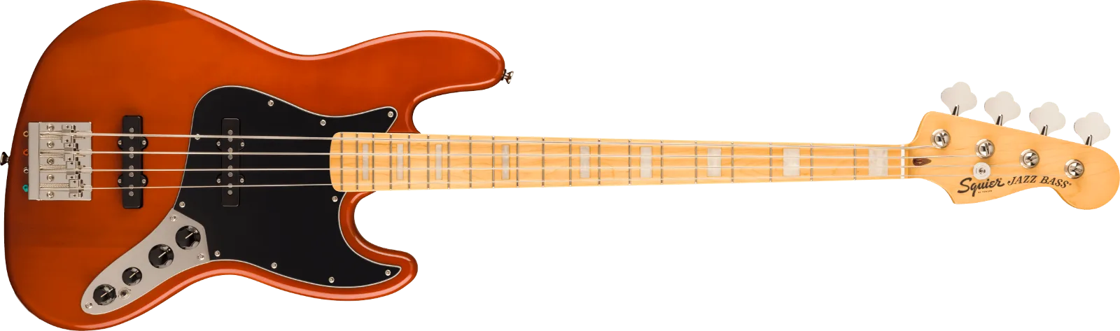 Squier Classic Vibe Active '70s Jazz Bass — Maple Fingerboard, Black Pickguard, Mocha · Bassi elettrici · R&D Sound Lugano