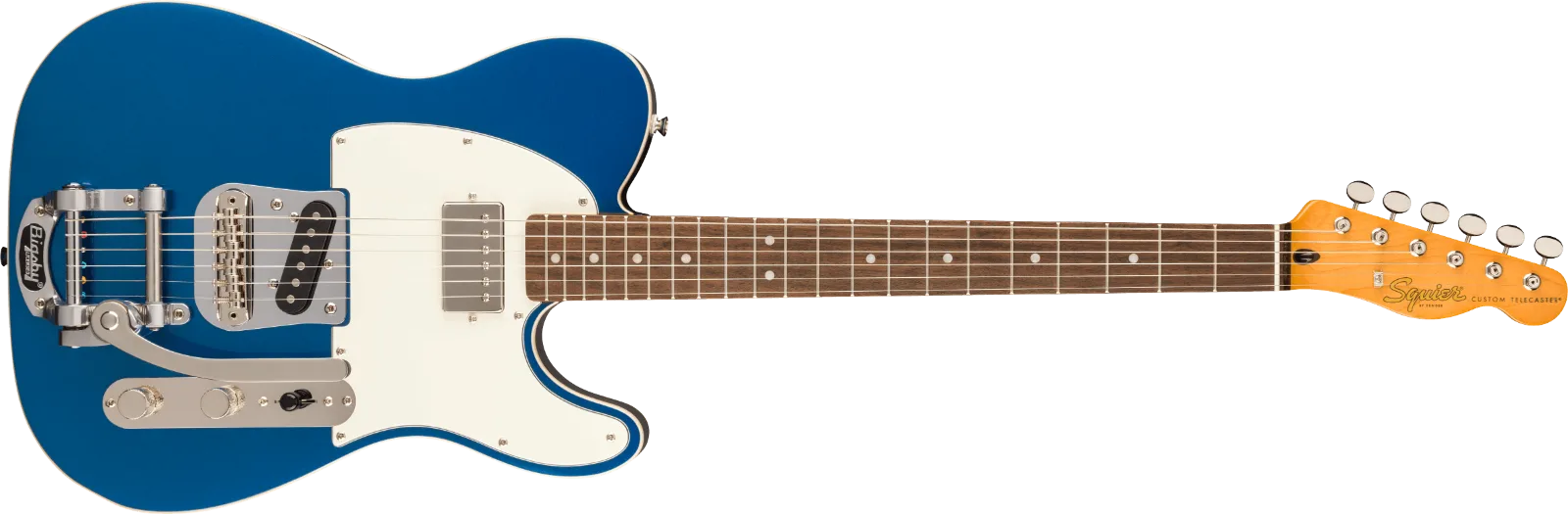 Squier Classic Vibe Custom Telecaster SH with Bigsby — Parchment Pickguard, Lake Placid Blue · Chitarre elettriche · R&D Sound Lugano