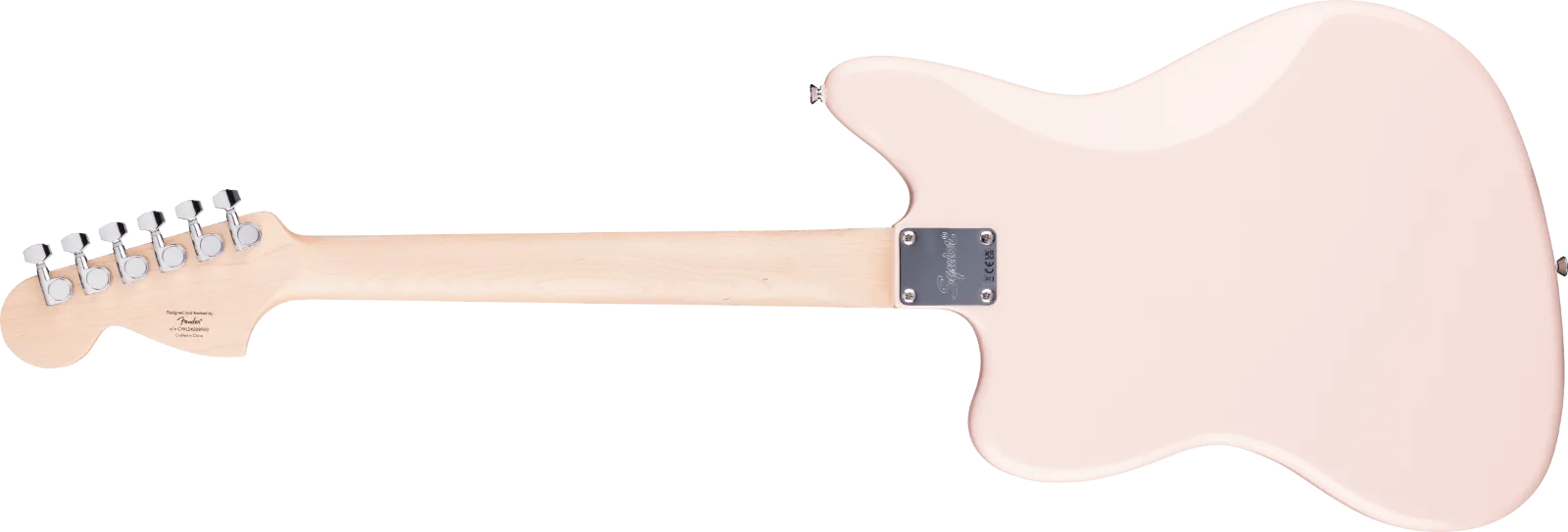 Squier Limited Edition Affinity Jaguar, Shell Pink — FSR Affinity Jaguar, Laurel Fingerboard, White Pickguard, Matching Headstock, Shell Pink · Chitarre elettriche · R&D Sound Lugano