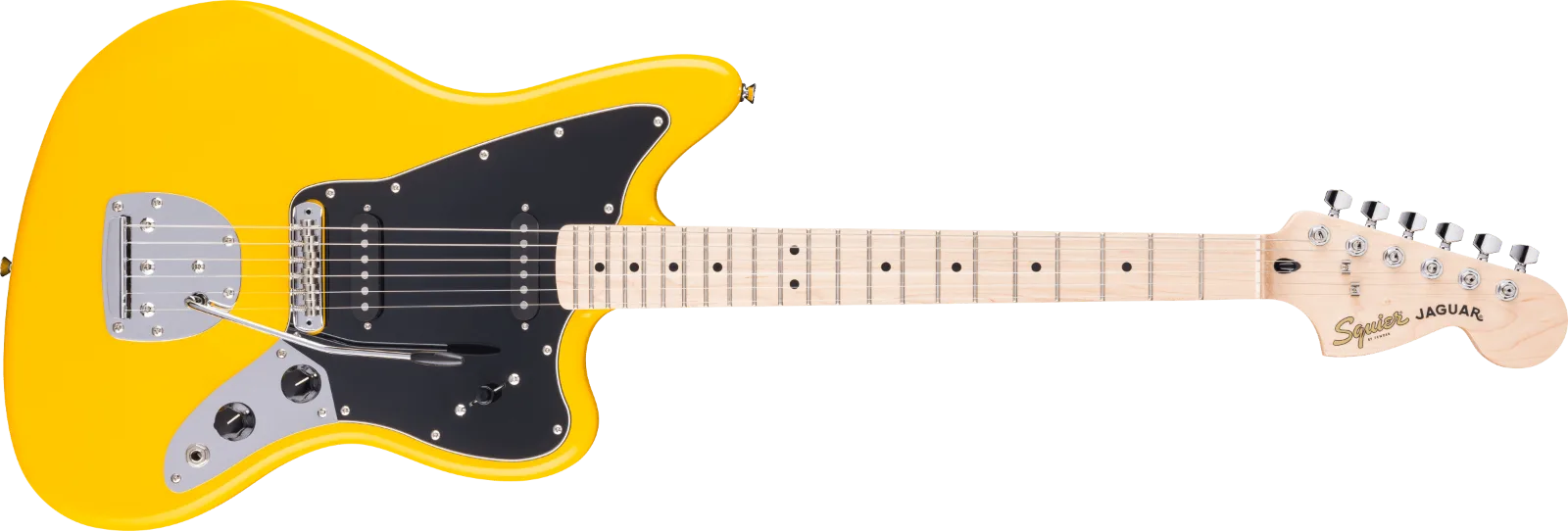 Squier Limited Edition Affinity Jaguar — FSR Affinity Series Jaguar, Maple Fingerboard, Black Pickguard, Graffiti Yellow · Chitarre elettriche · R&D Sound Lugano