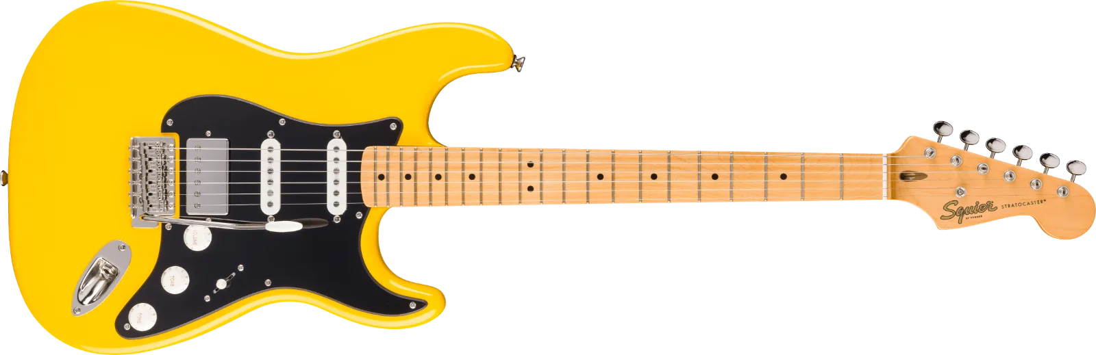 Squier Limited Edition Classic Vibe 50s Stratocaster HSS — FSR Classic Vibe 50s Stratocaster HSS, Maple Fingerboard, Black Pickguard, Graffiti Yellow · Chitarre elettriche · R&D Sound Lugano