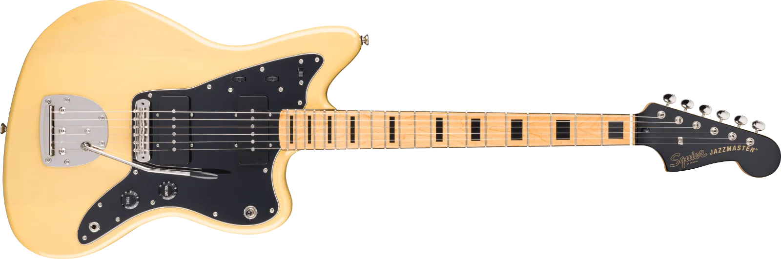 Squier Limited Edition Classic Vibe 70s Jazzmaster — FSR Classic Vibe '70s Jazzmaster, Maple Fingerboard, Black Pickguard, Black Headstock, Vintage Blonde · Chitarre elettriche · R&D Sound Lugano