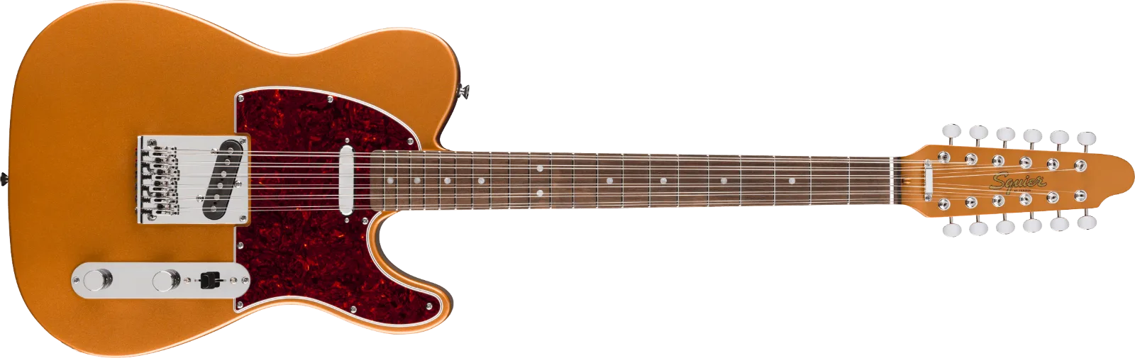 Squier Paranormal Troy Van Leeuwen Telecaster XII — Laurel Fingerboard, Tortoiseshell Pickguard, Copper · Chitarre elettriche · R&D Sound Lugano
