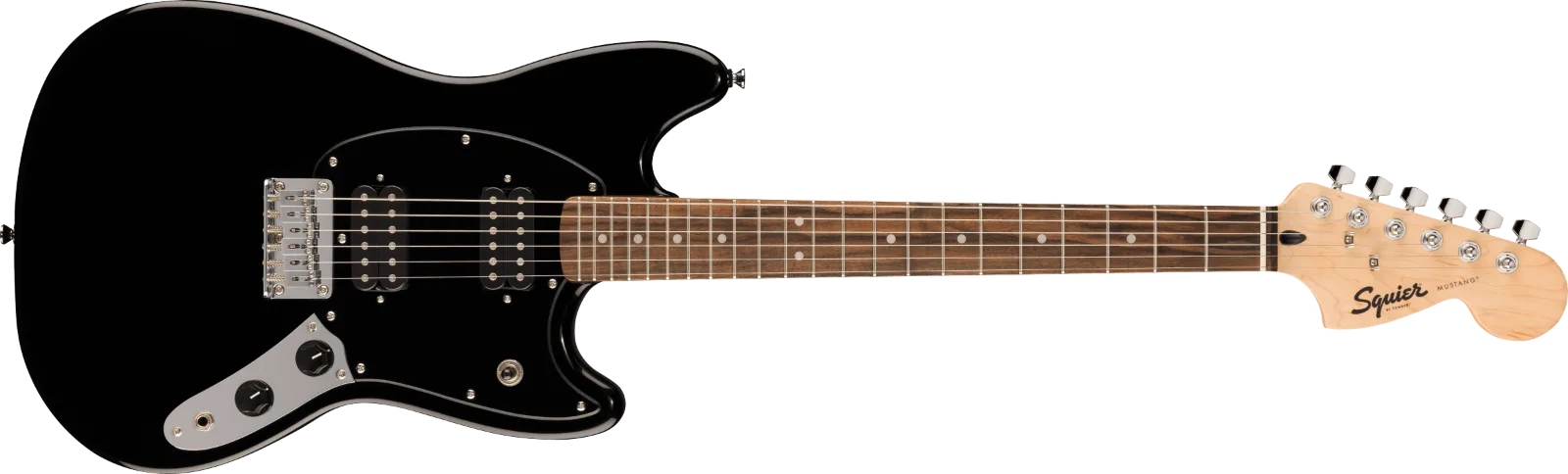 Squier Sonic Mustang HH — Laurel Fingerboard, Black Pickguard, Black · Chitarre elettriche · R&D Sound Lugano