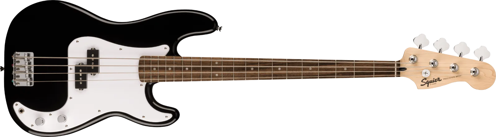 Squier Sonic Precision Bass — Laurel Fingerboard, White Pickguard, Black · Bassi elettrici · R&D Sound Lugano